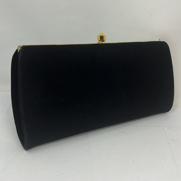 Town & Country Shoes Vintage Suede Snap Structured Clutch Bag - New Condition - Picture 3 of 8